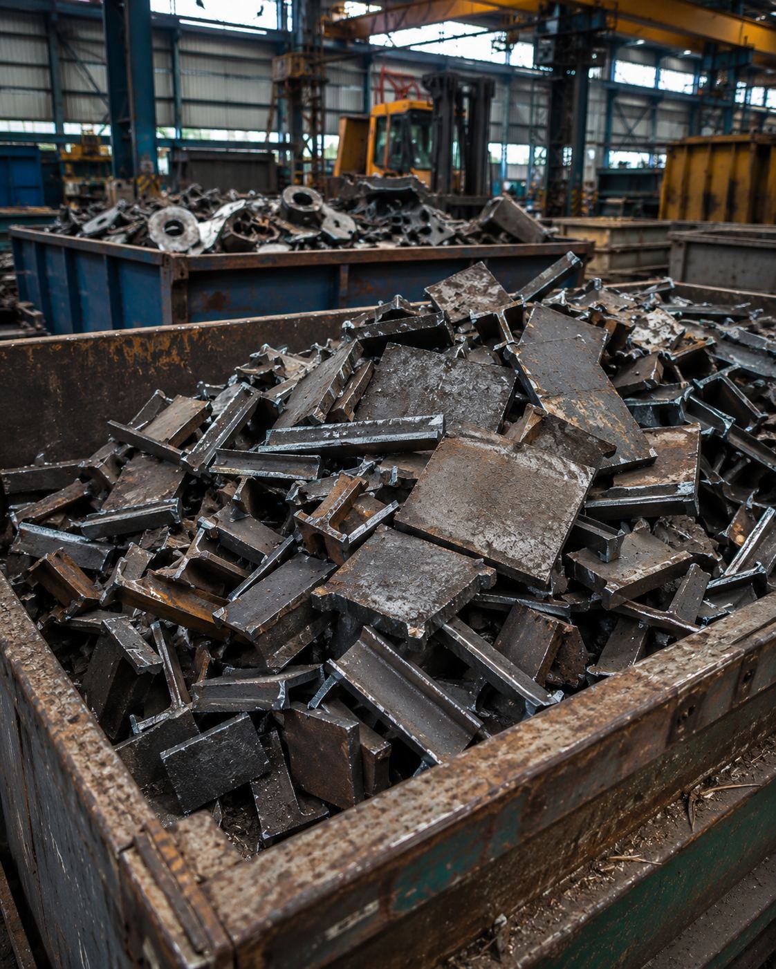 Processo de aço reciclado